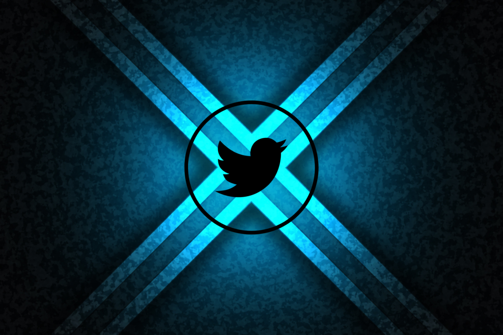 le nouveau Twitter ; la lettre X qui remplace le oiseau bleu